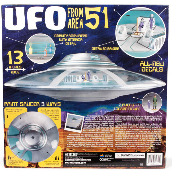 Polar Lights UFO From Area 51 1/48 Scale Plastic Model Kit (Reissue)